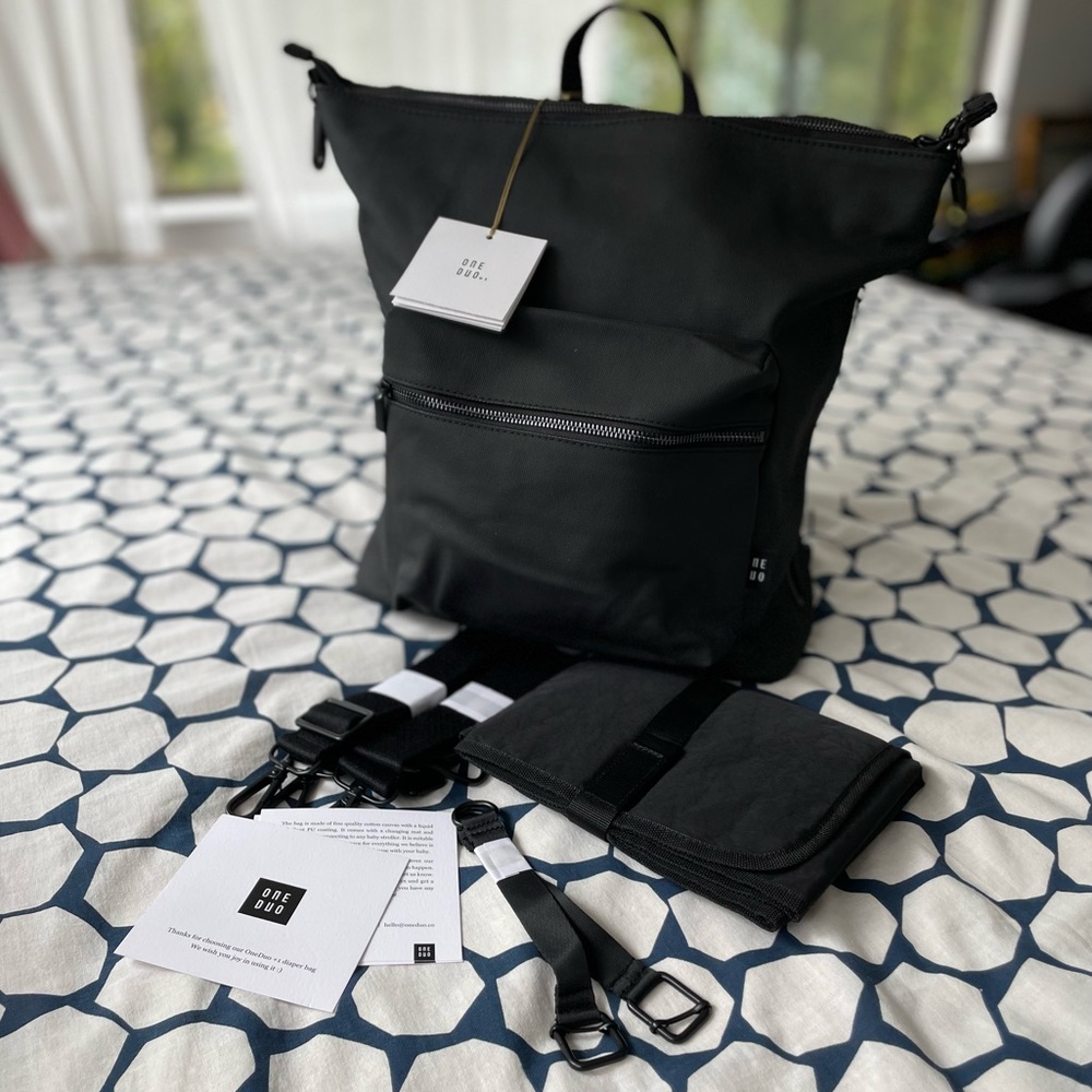 One Duo Diaper Bag (cotton coated canvas)